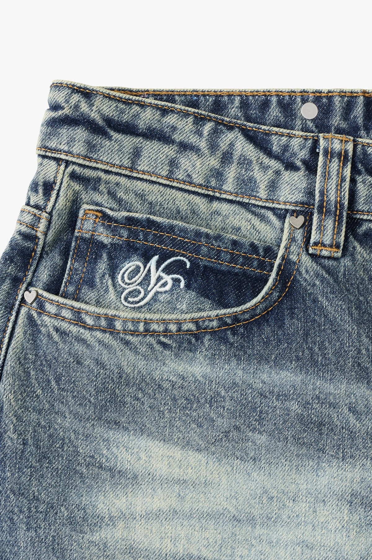 Old Baggy Jeans Acid Dirty Wash