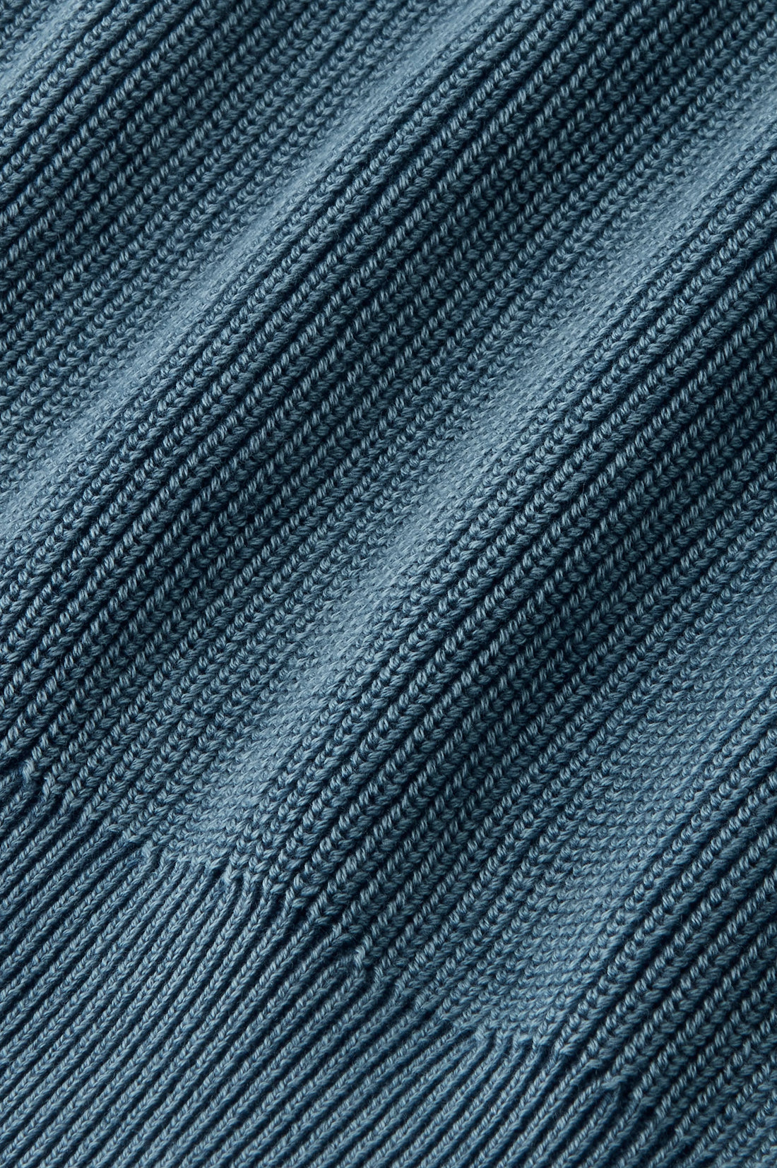 Shady Knit Zip-Up Cardigan Petrol Blue