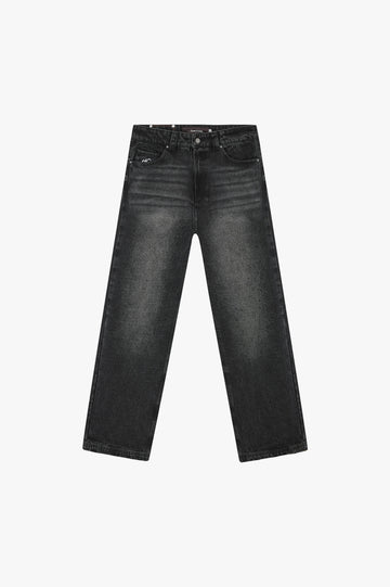 Basic Straight Jeans Black