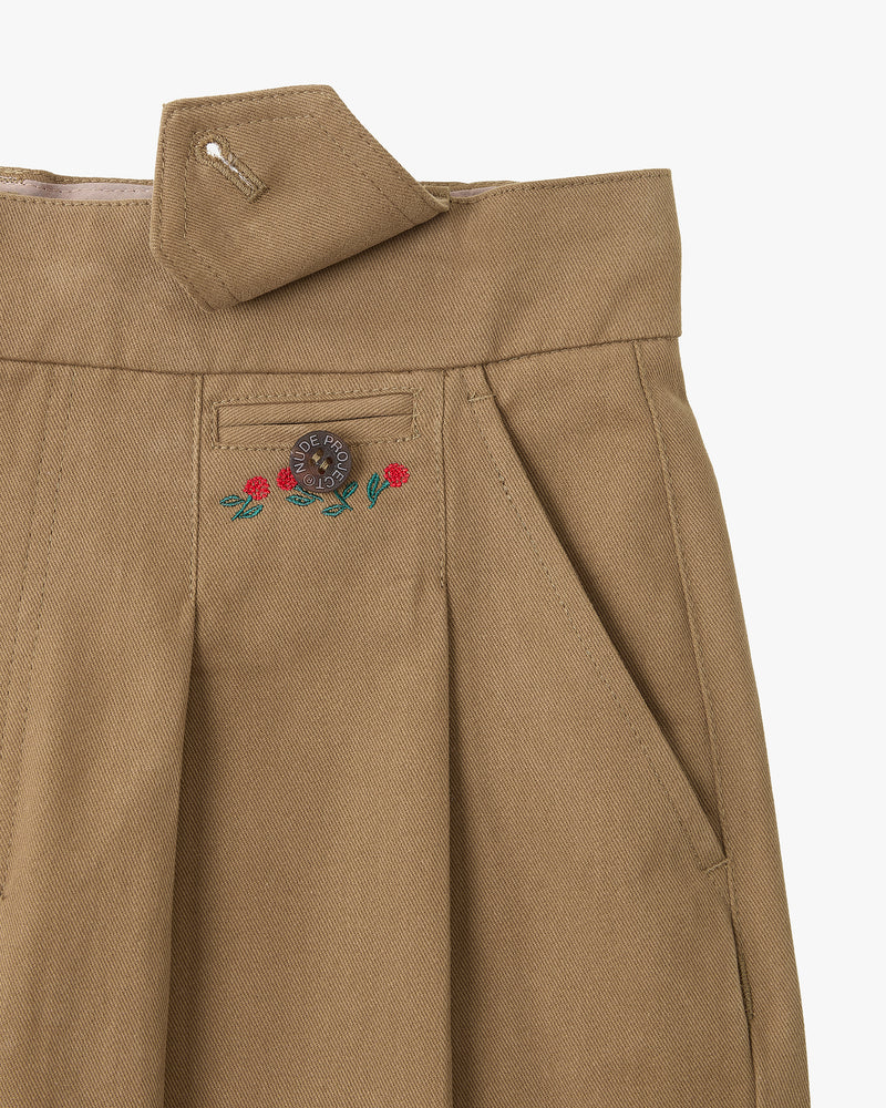 Vinyl Chino Pants Beige