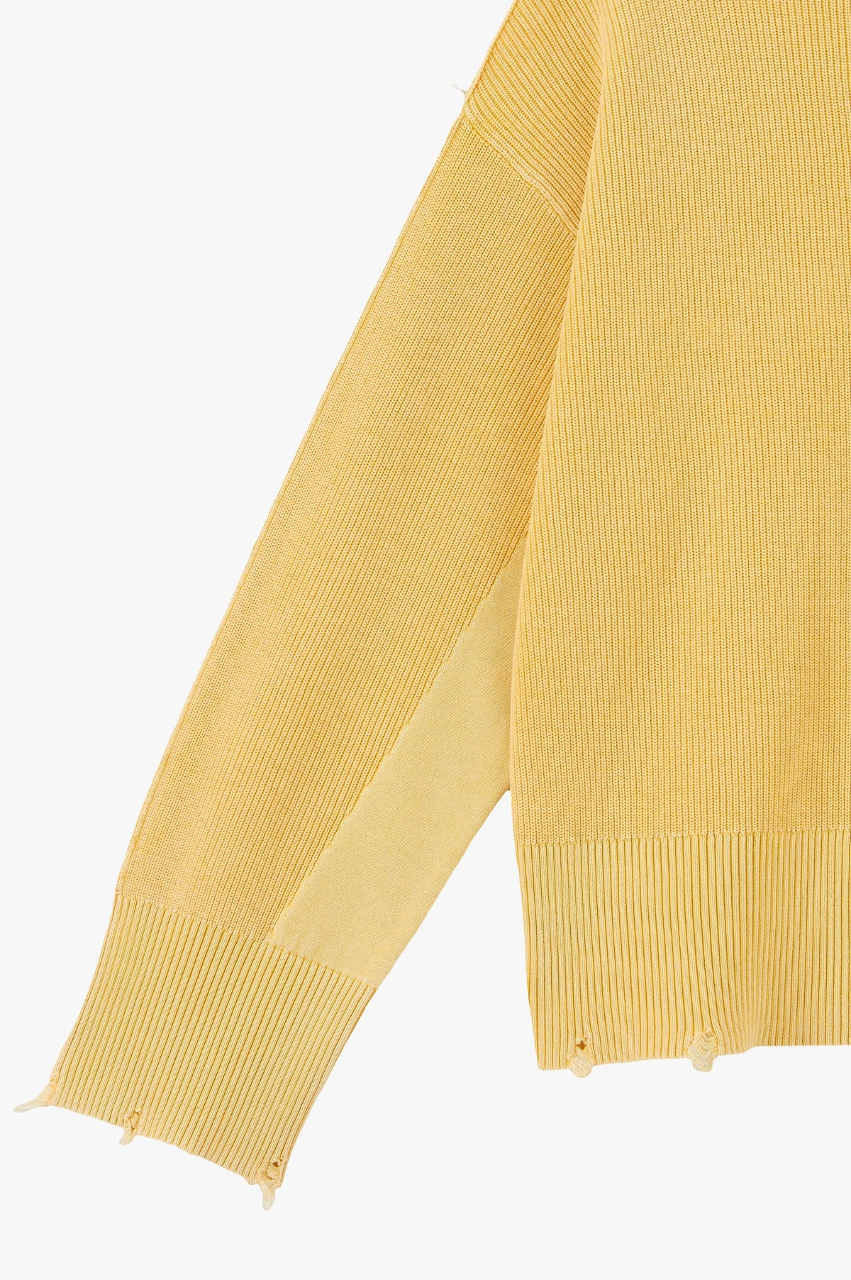 Perfect Cropped Knit Sweater Yellow