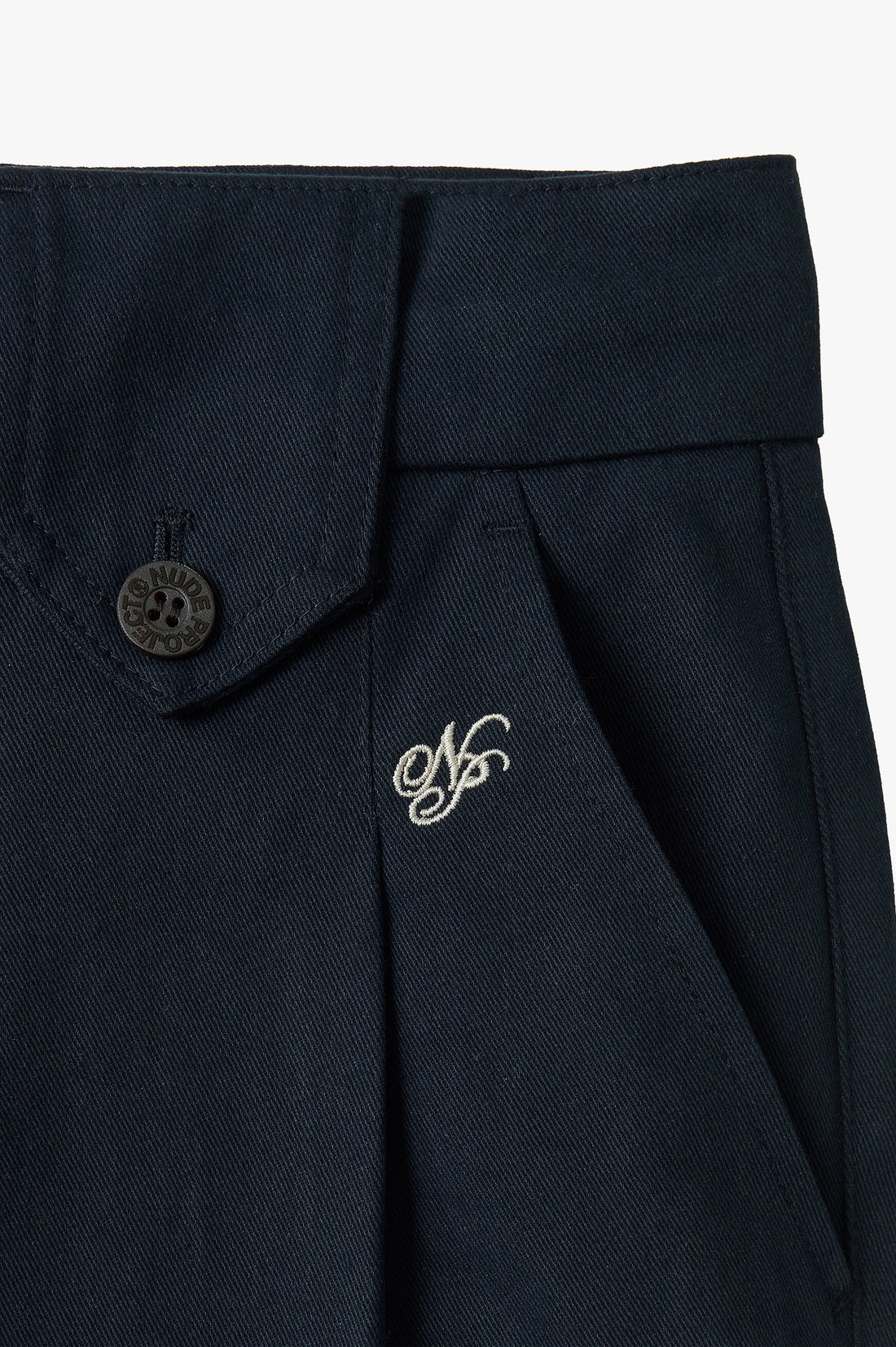 Vinyl Chino Pants Navy
