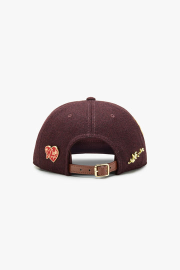 Script Cap Burgundy