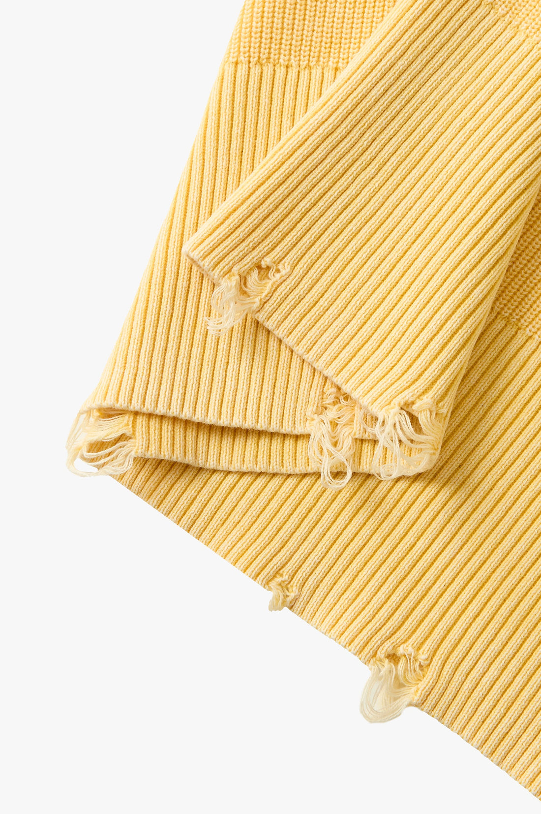 Perfect Cropped Knit Sweater Yellow
