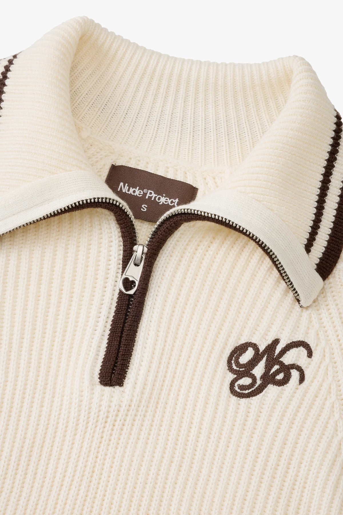Ridgmount Quarter-Zip Knit Sweater Ivory