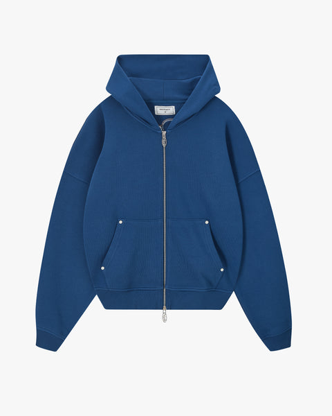 Beast Zip-up Hoodie Petrol Blue – Nude Project