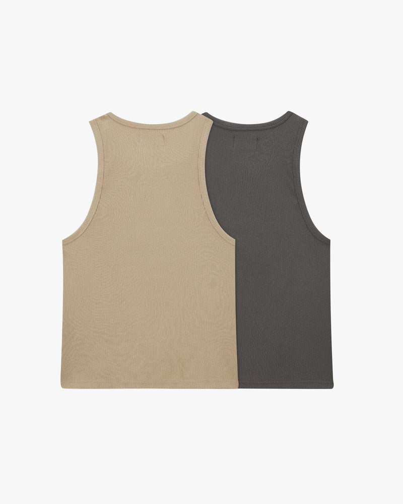 Tank Top Ss24 Beige/Ash