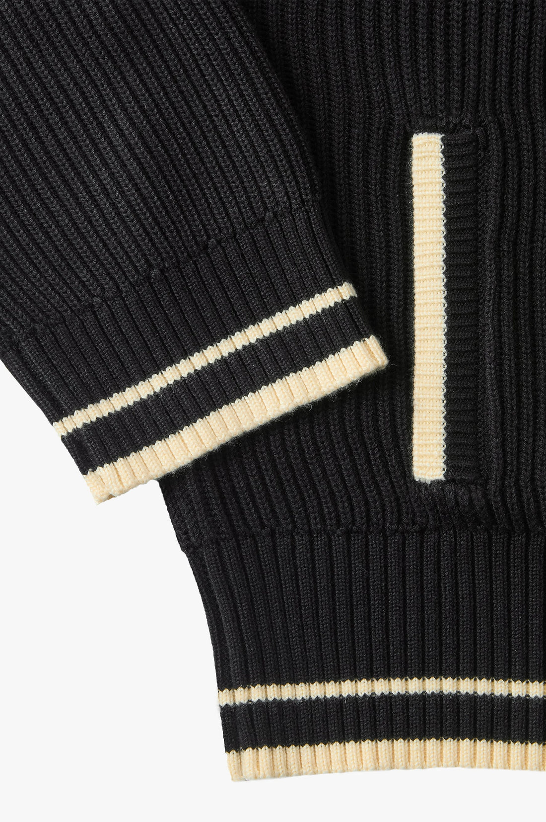 Ying-Yang Quarter-Zip Knit Black