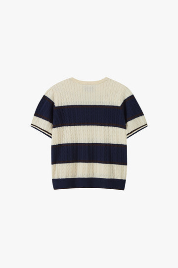 Costa Knit Tee Blue