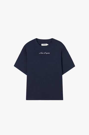 Peach Tee Navy