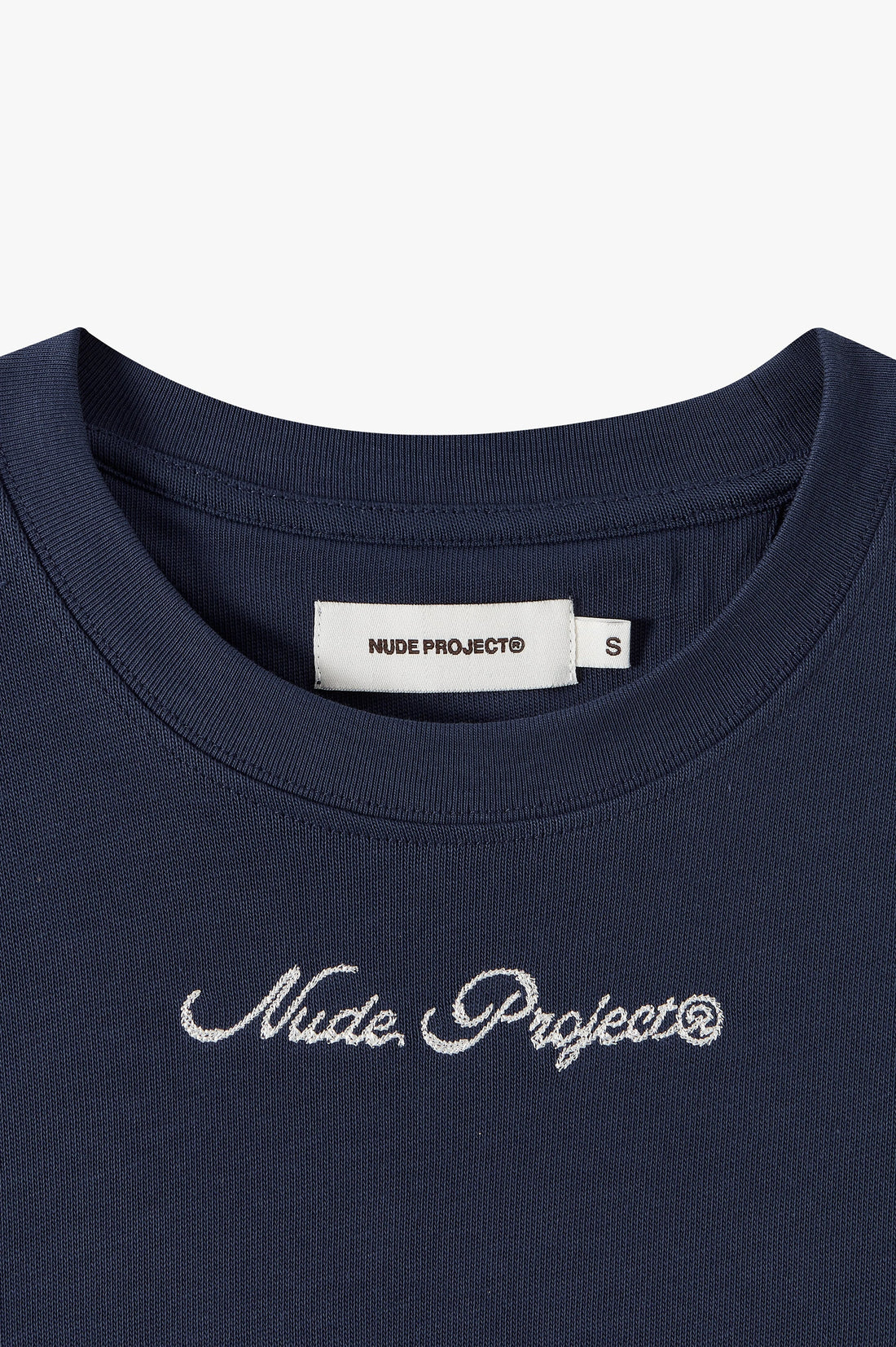 Peach Tee Navy