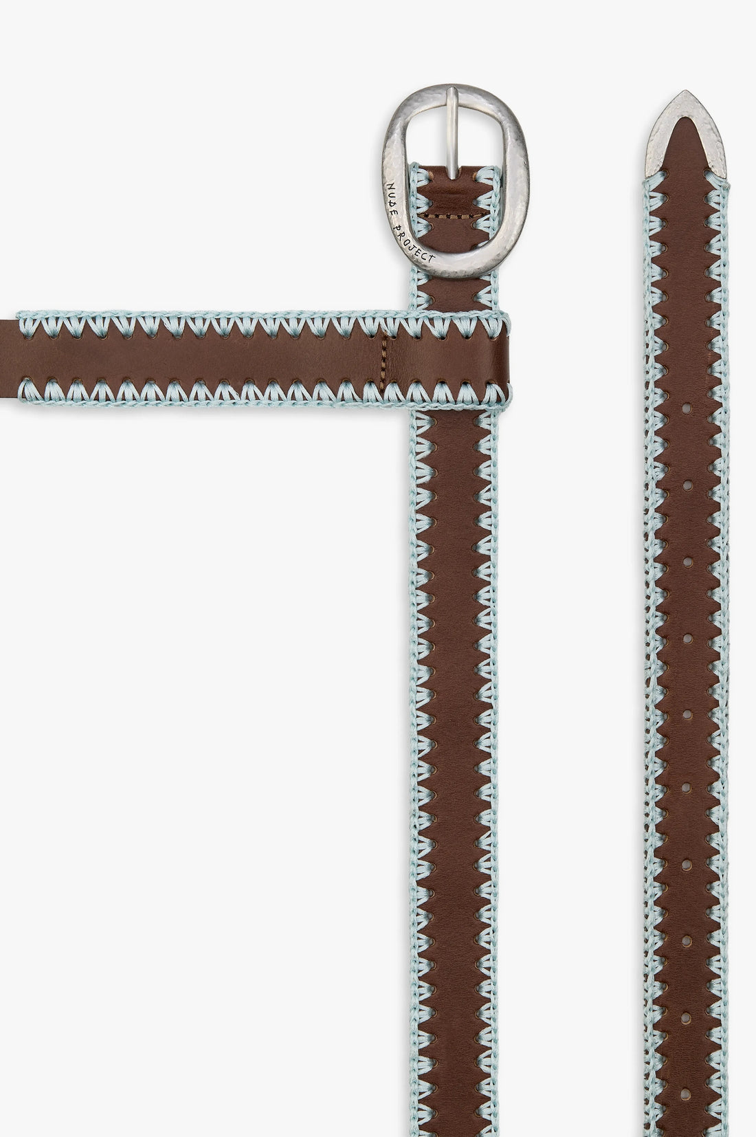 Stitched Genuine Leather Belt