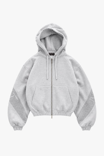 C-suite Zip-Up Hoodie Grey