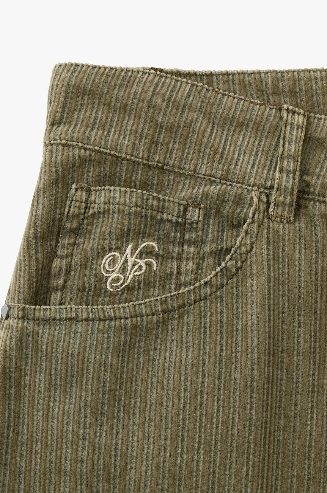 Director Corduroy Pants Green