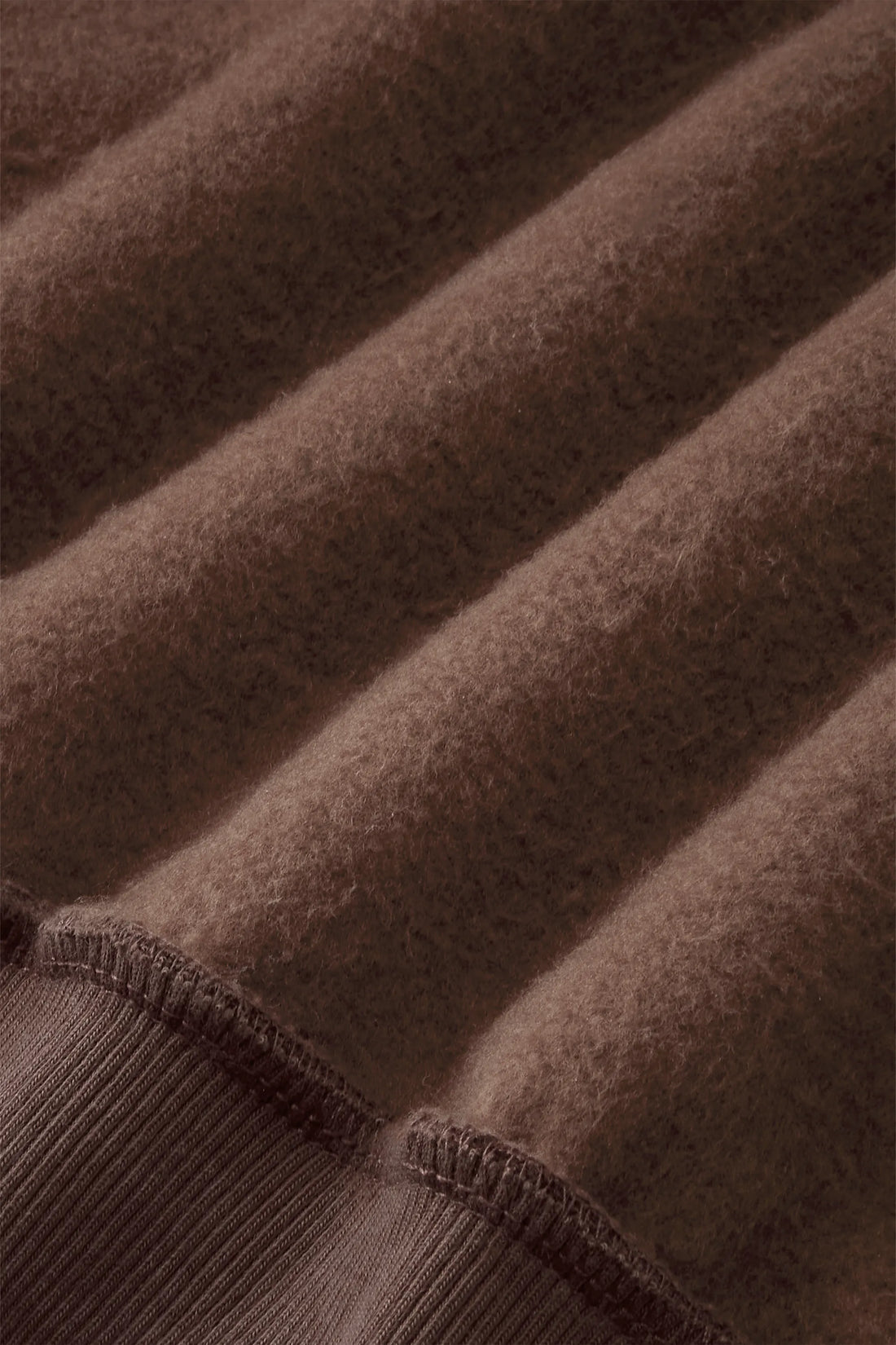 Solid Hoodie Brown