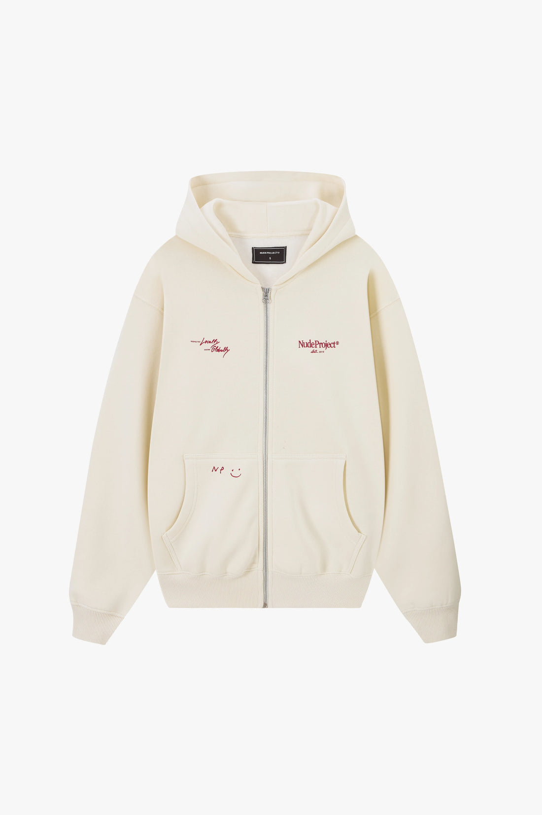 Global Soon Zip-Up Hoodie Marshmallow