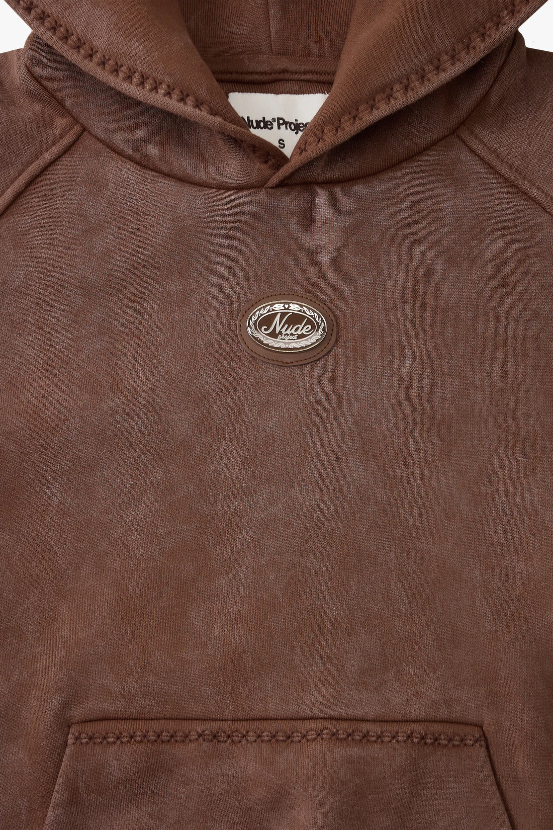 Solid Hoodie Brown