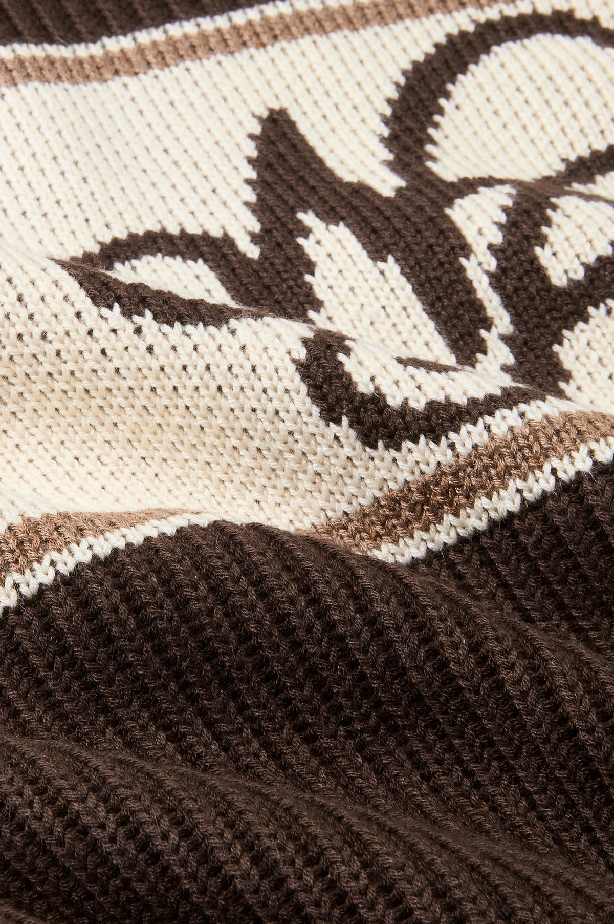 Voyage Knit Zip-Up Cardigan Brown