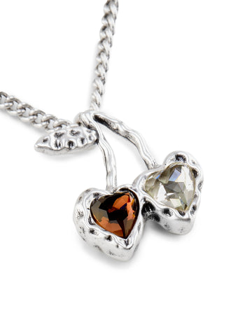 Cherry Necklace Silver