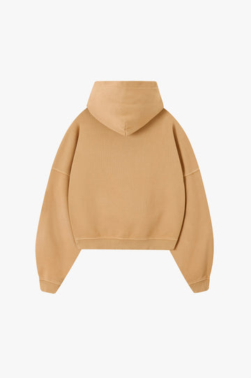 Box Logo Hoodie Beige