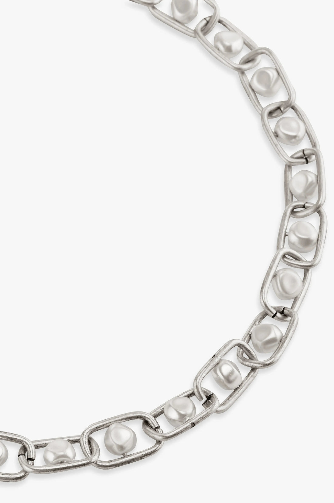 Chain Pearl Necklace