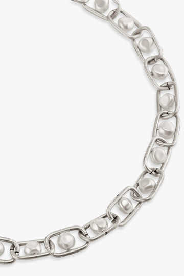Chain Pearl Necklace