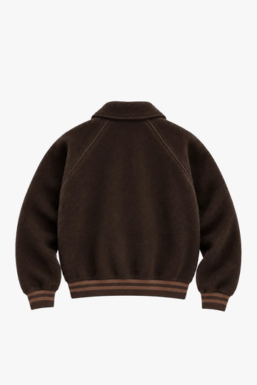Teddy Quarter-Zip Brown