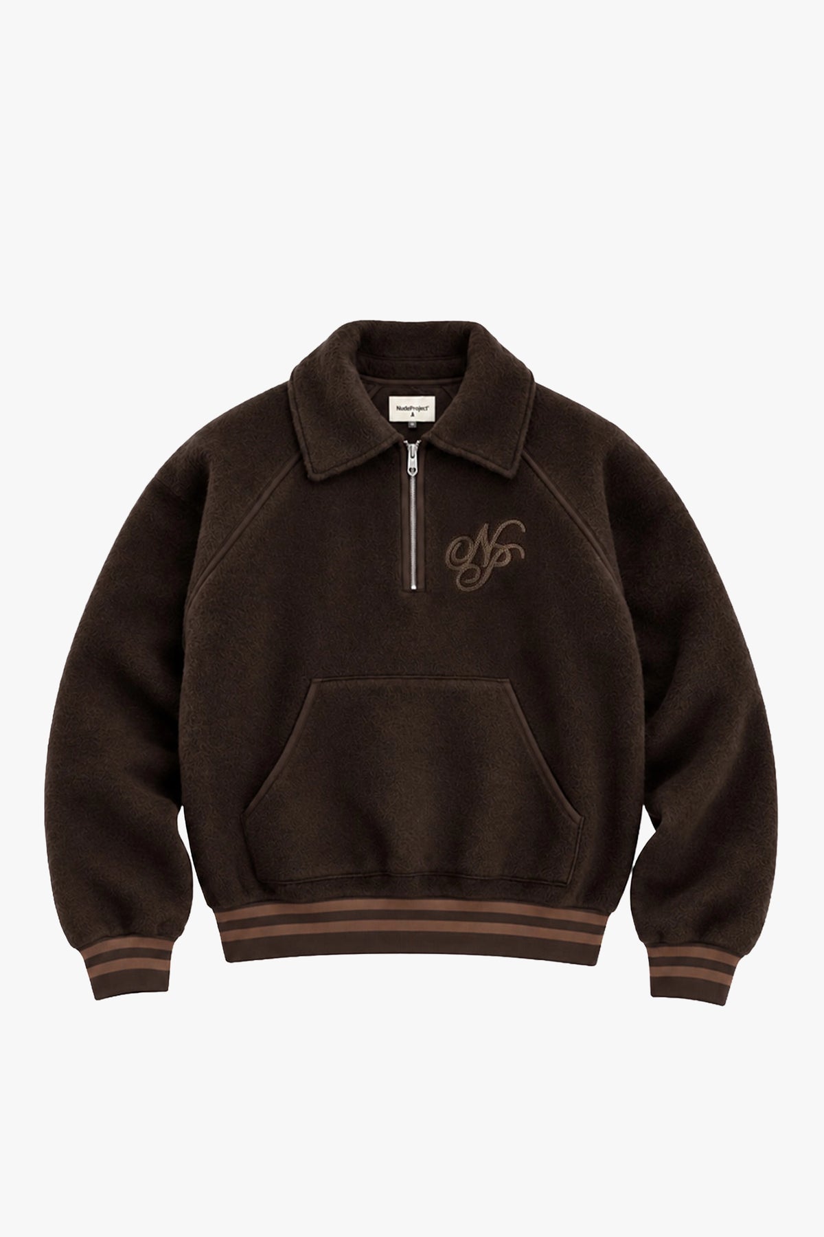 Teddy Quarter-Zip Brown