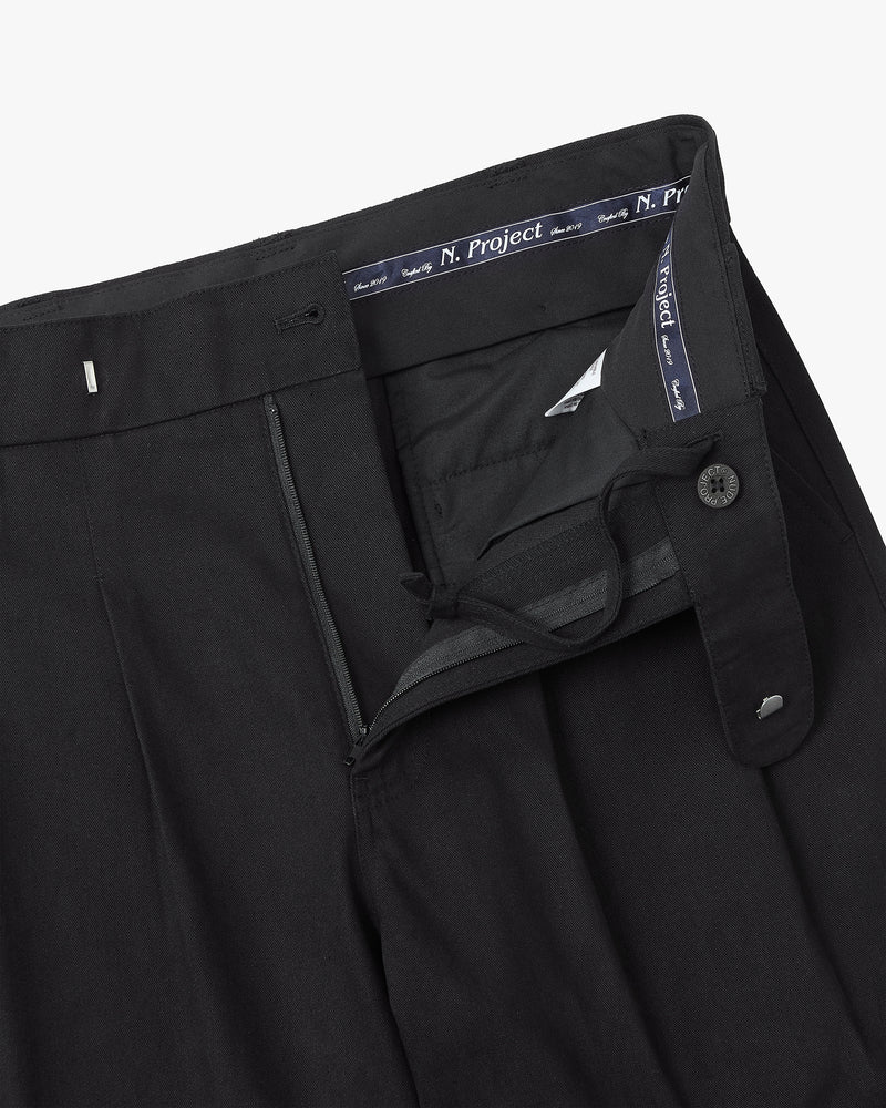 Vinyl Chino Pants Black