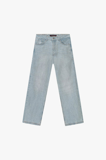 Basic Straight Jeans Light Blue