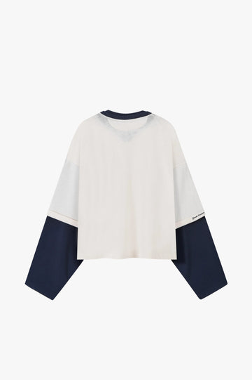 Double Neck Long-Sleeve Tee