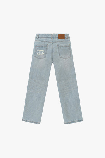 Basic Straight Jeans Light Blue