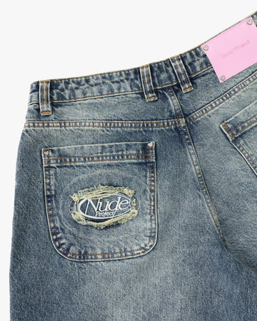Old Baggy Jeans Acid Dirty Wash