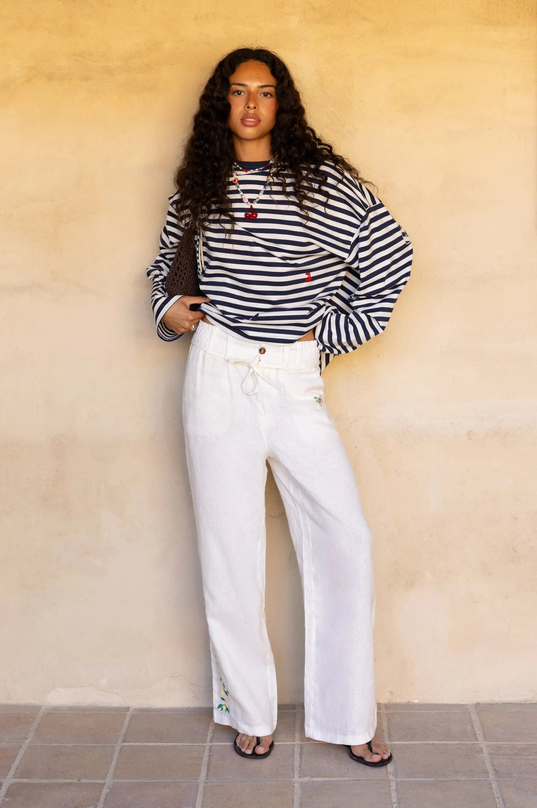 Kimchi Linen Pants White