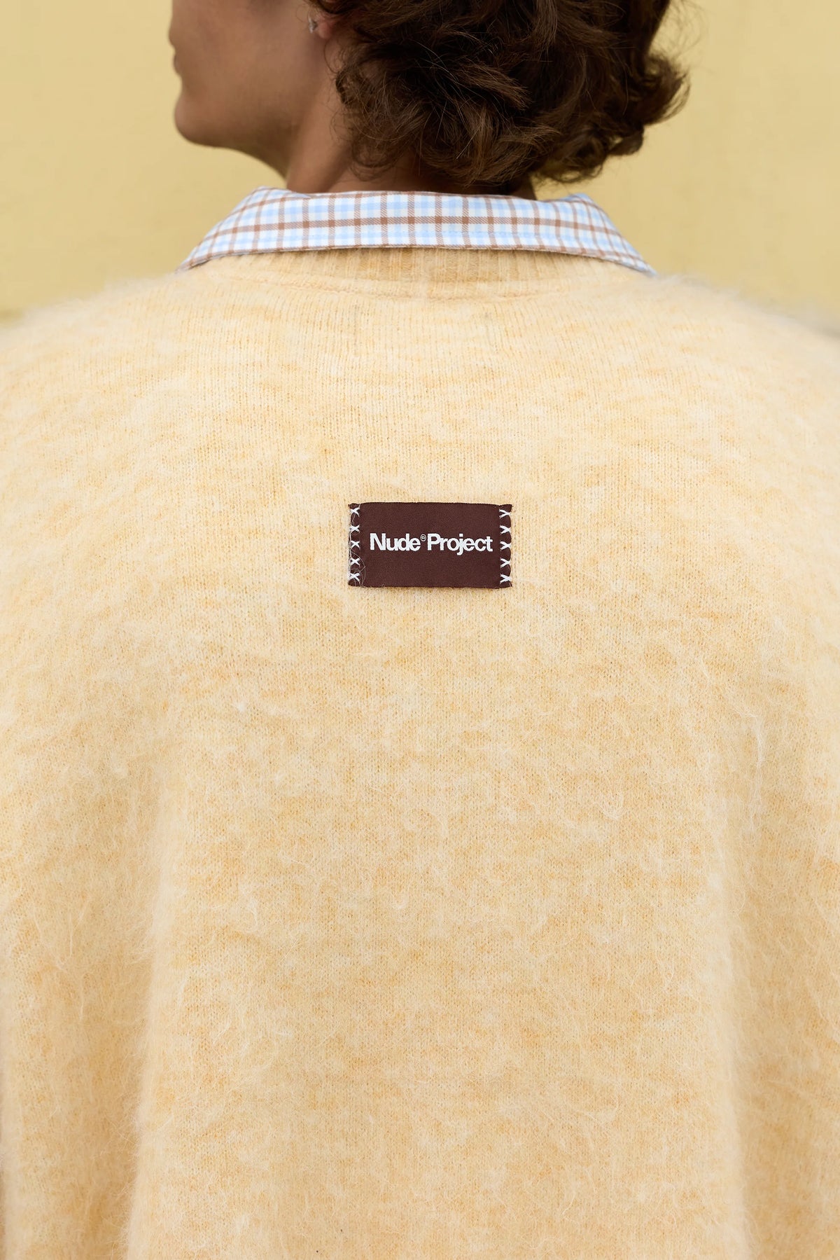 Alpaca Knit Sweater Yellow