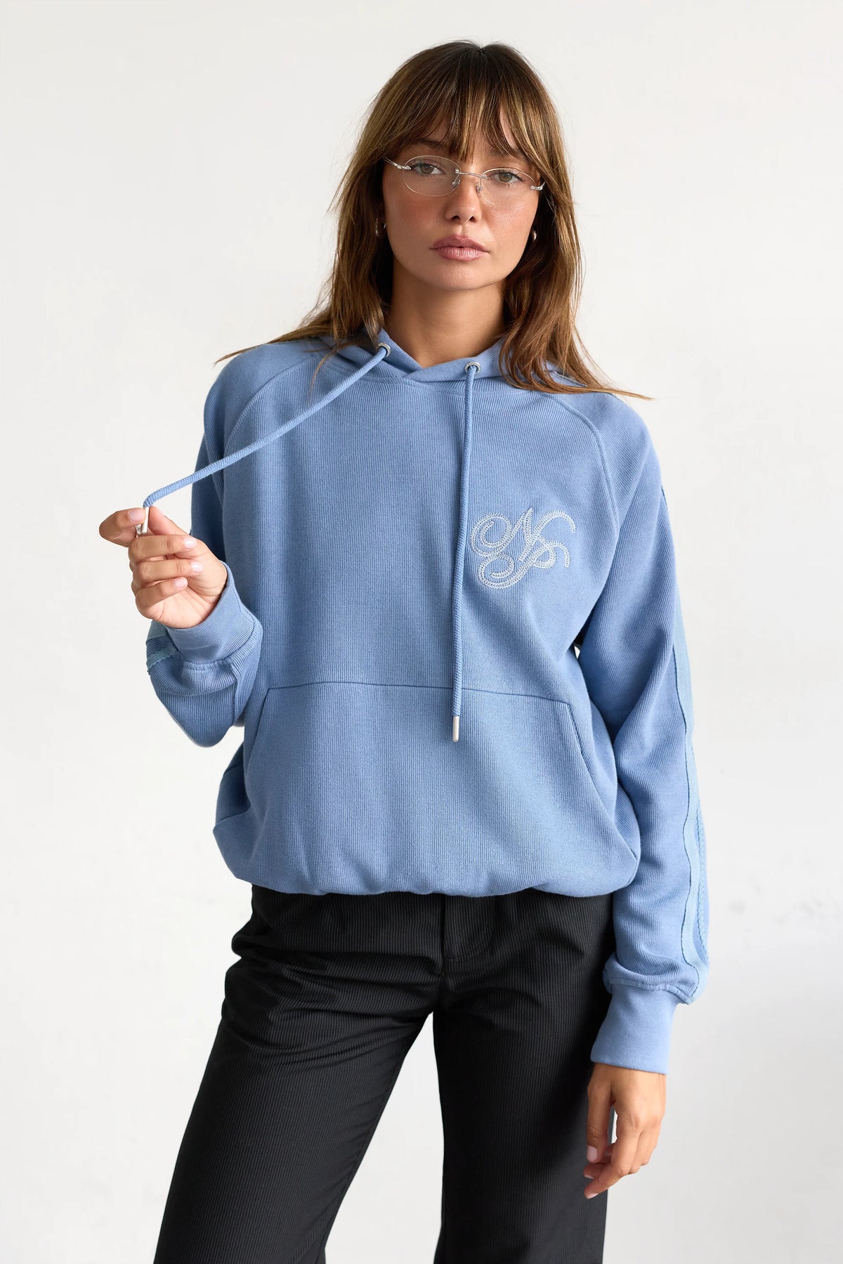 Script Hoodie Blue