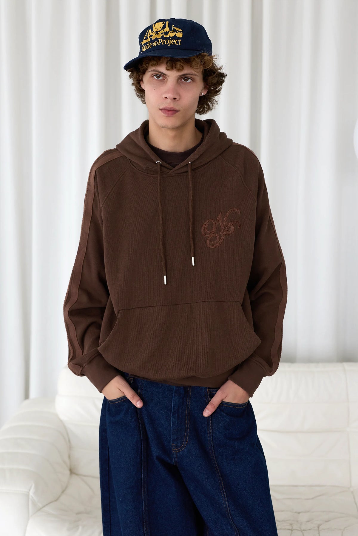 Script Hoodie Brown