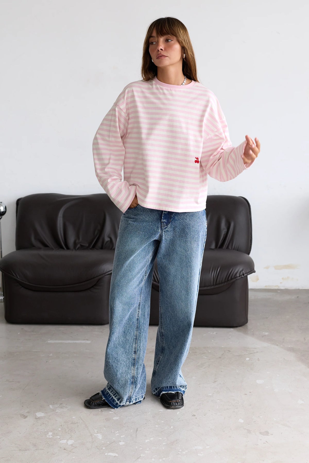Sailor Long-Sleeve Tee Pink
