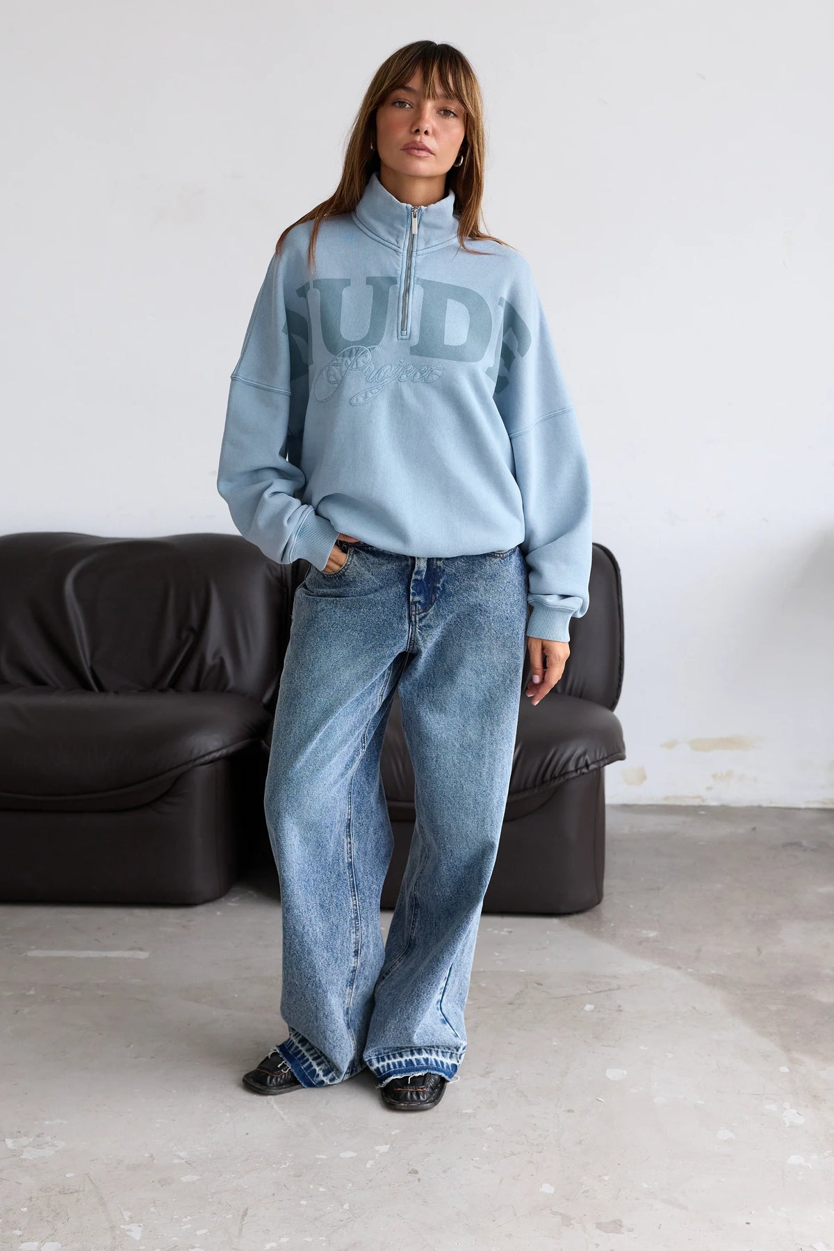 Daegu Quarter-Zip Baby Blue