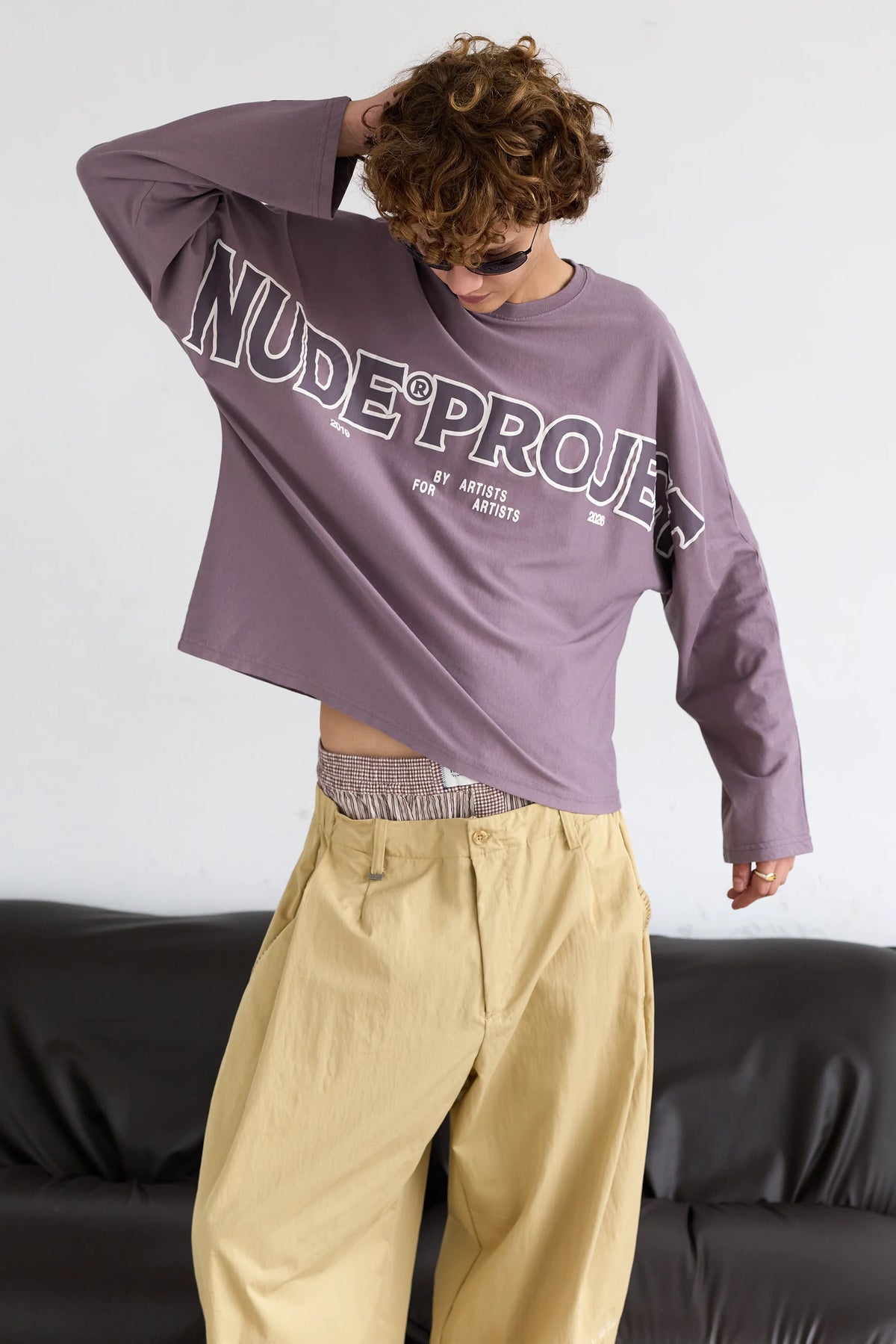 Macro Long-Sleeve Tee Lilac
