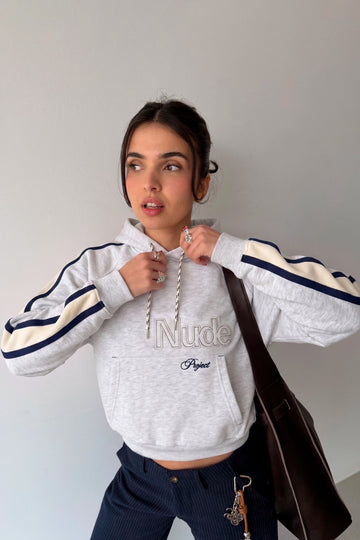 Biggie Hoodie Grey Melange