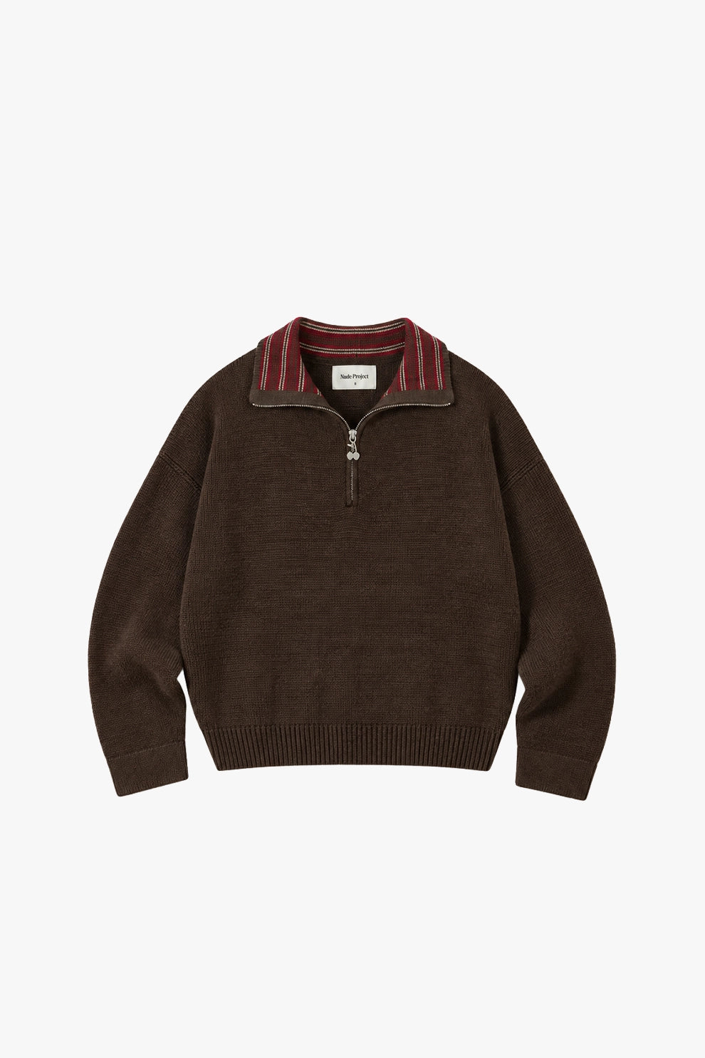 The Consultant Quarter-Zip Knit Brown