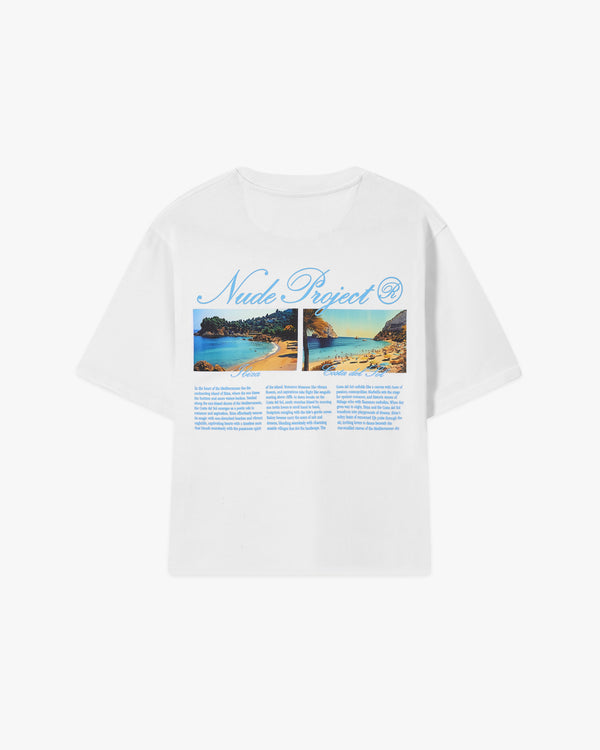 COSTA CROPPED TEE WHITE