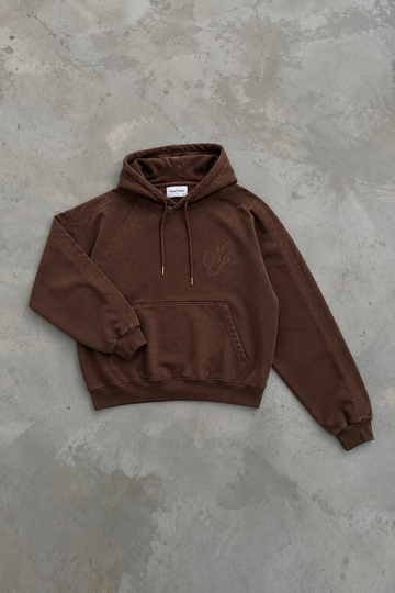 Script Hoodie Brown
