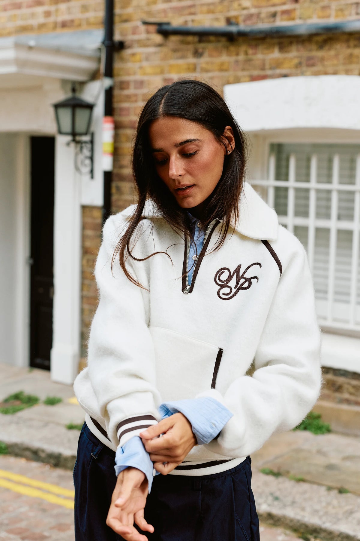 Teddy Quarter-Zip Marshmallow