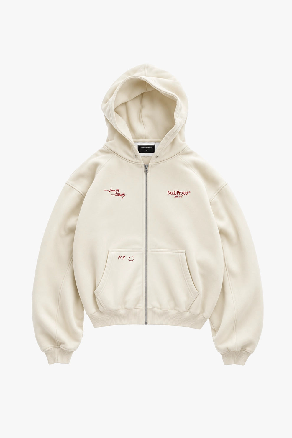 Global Soon Zip-Up Hoodie Marshmallow