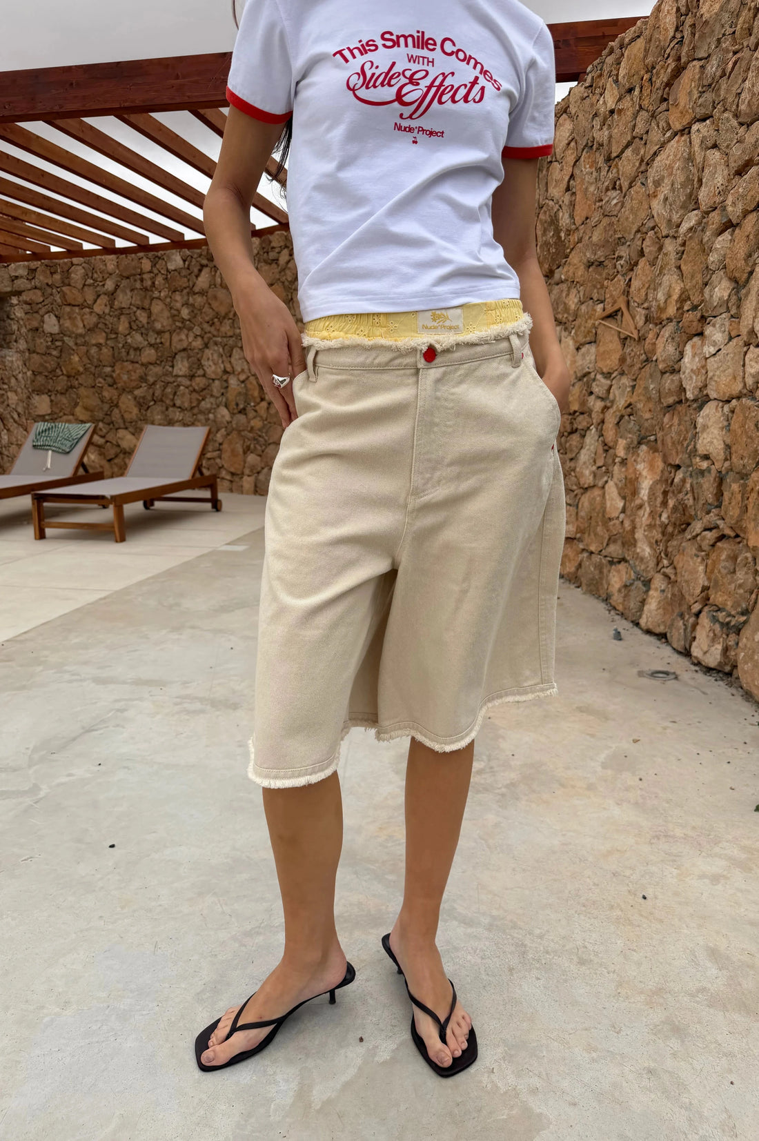Cherry Crew Raw Denim Jorts