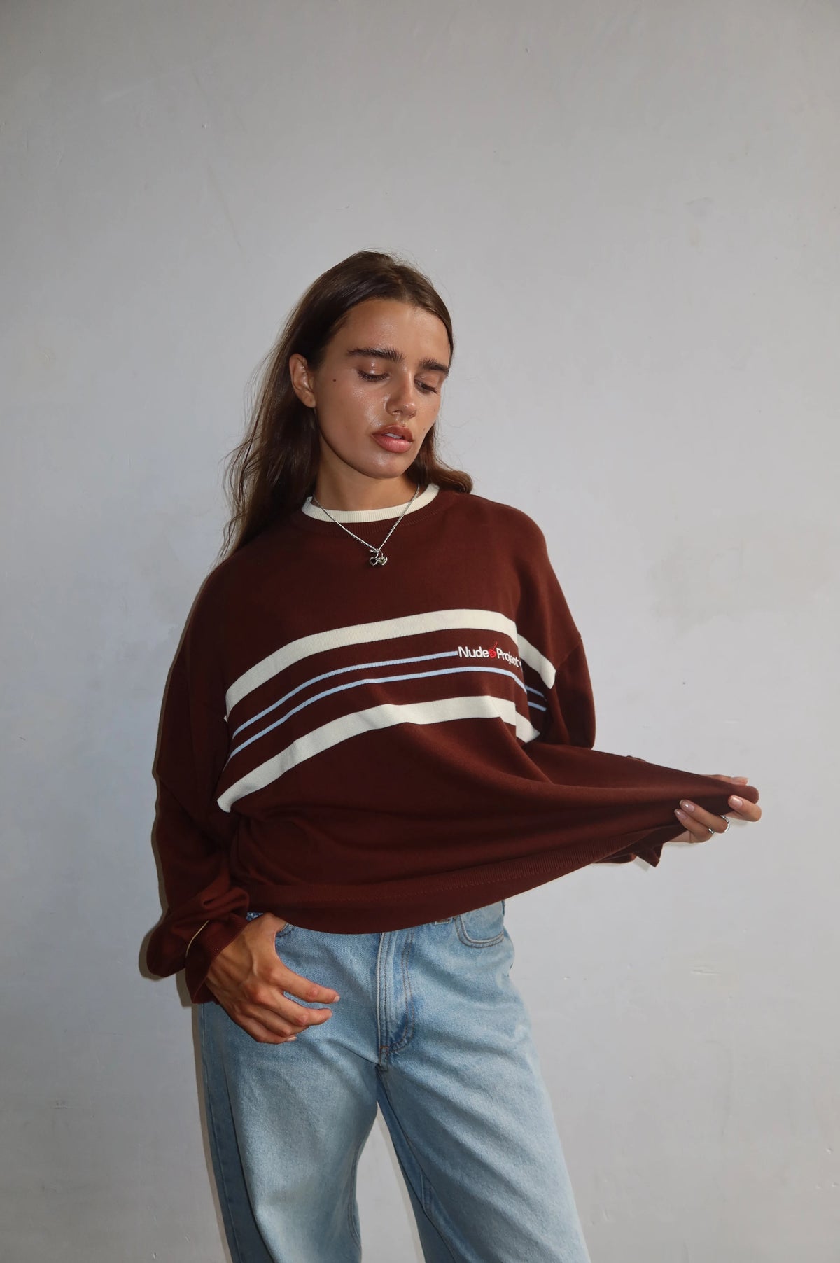 Smith Knit Sweater Brown