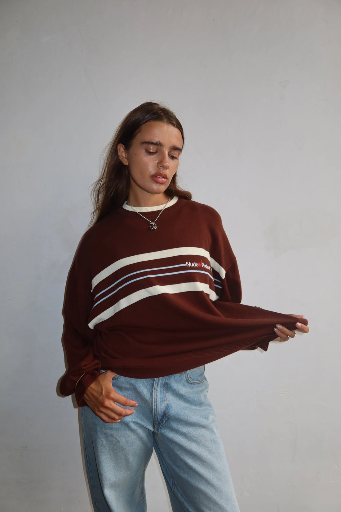 Smith Knit Sweater Brown