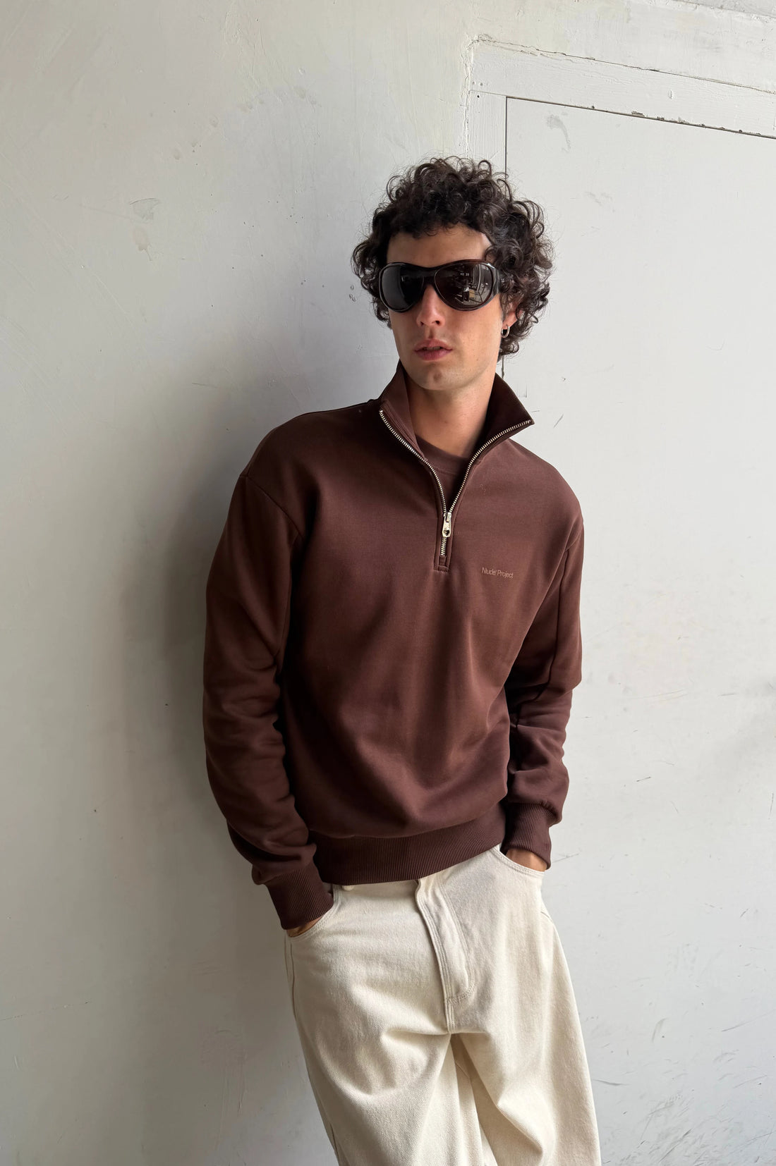 Origins Quarter-Zip Brown